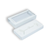 Custom White Rigid Drawer Packaging Box with PVC Window & EVA Insert