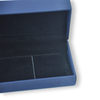 Premium Navy Blue Rigid Hinged Jewelry Gift Box