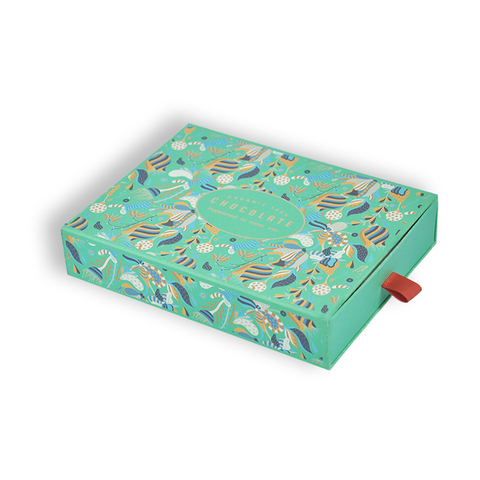 Custom Luxury Drawer Chocolate Box with Eco Paper Pulp Insert